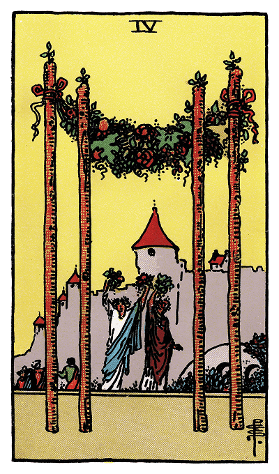 Four of Wands tarot card