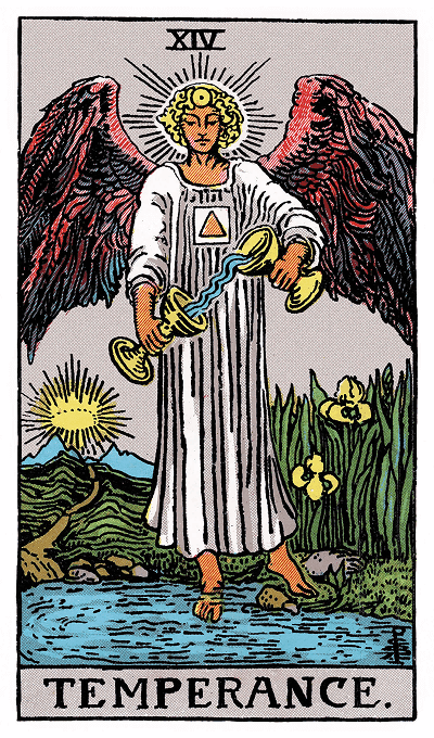 Temperance tarot card