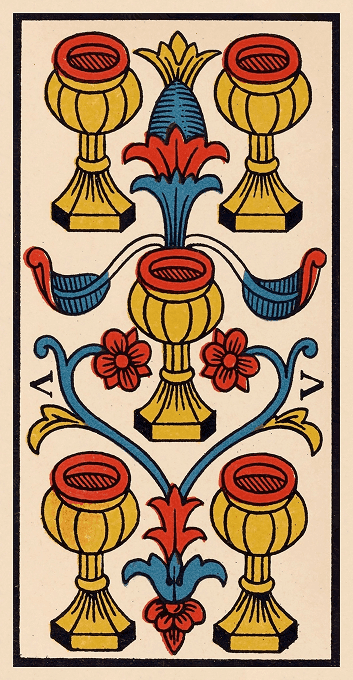 The Five of Cups — Marseille version