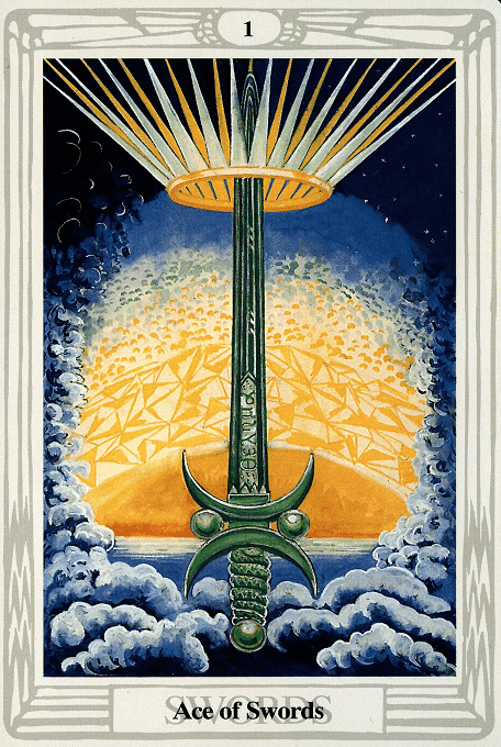 The Ace of Swords — Thoth version
