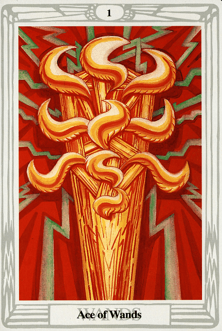 The Ace of Wands — Thoth version
