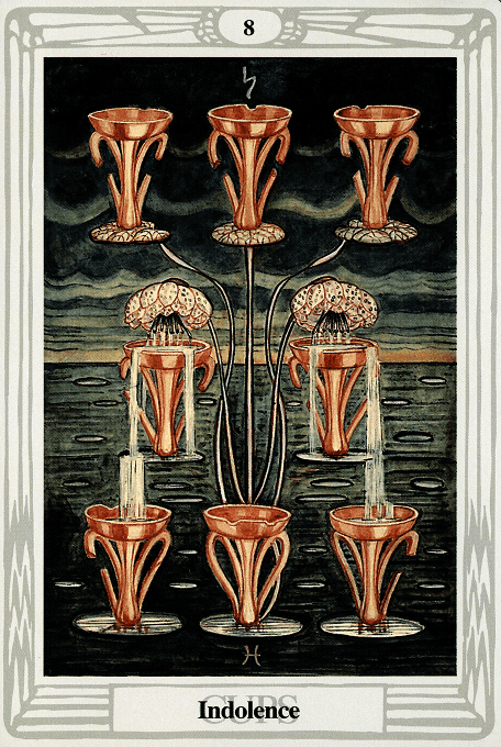 The Eight of Cups — Thoth version