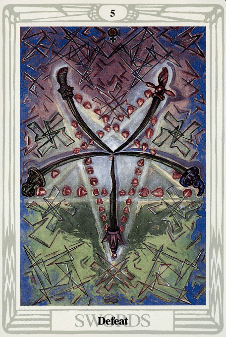 The Five of Swords — Thoth version