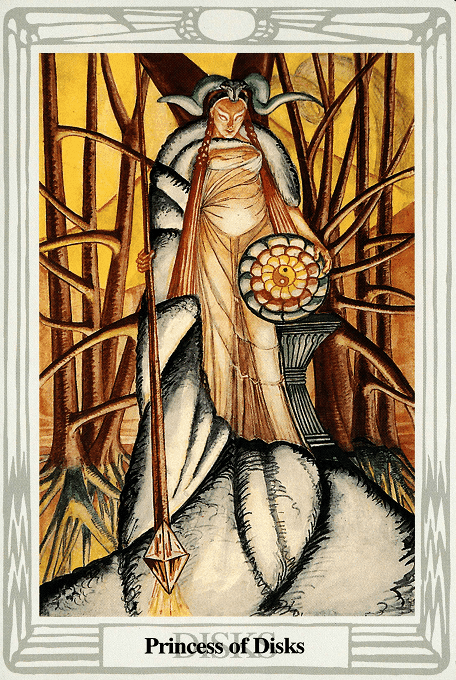 The Page of Pentacles — Thoth version