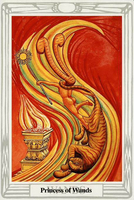 The Page of Wands — Thoth version