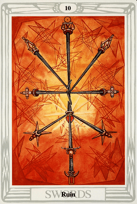 The Ten of Swords — Thoth version