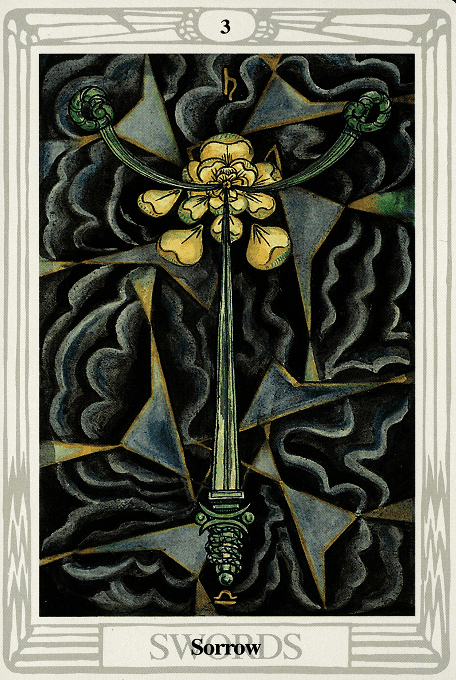 The Three of Swords — Thoth version