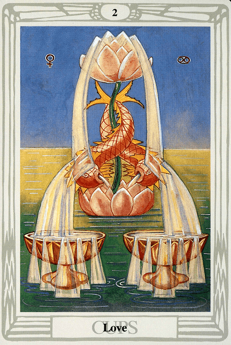 The Two of Cups — Thoth version