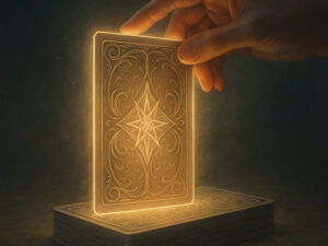 a hand holding a card