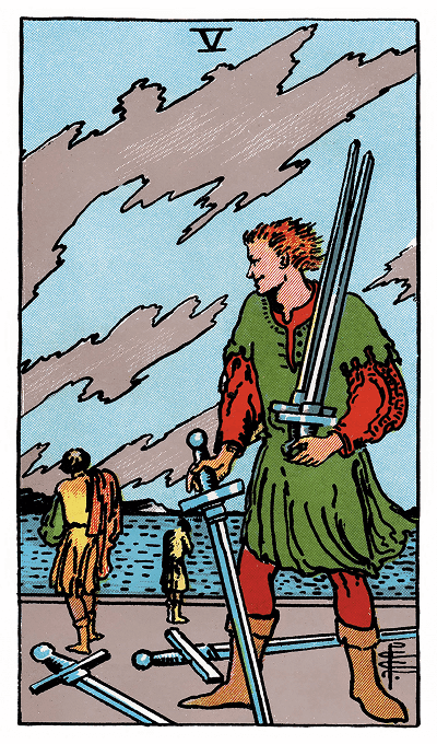 five of swords tarot card
