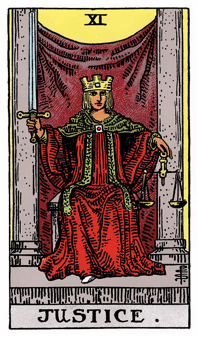 justice tarot card