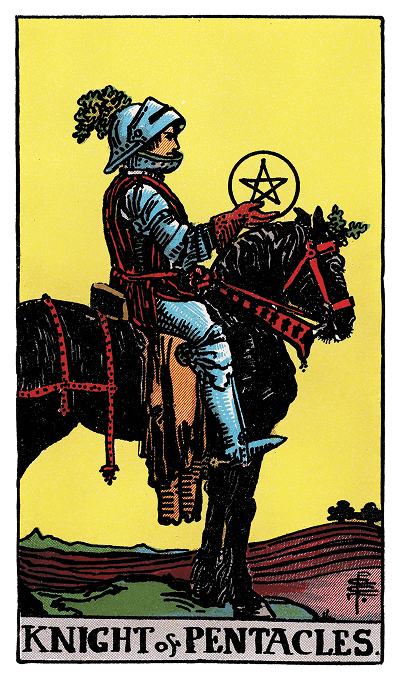 knight of pentacles tarot card