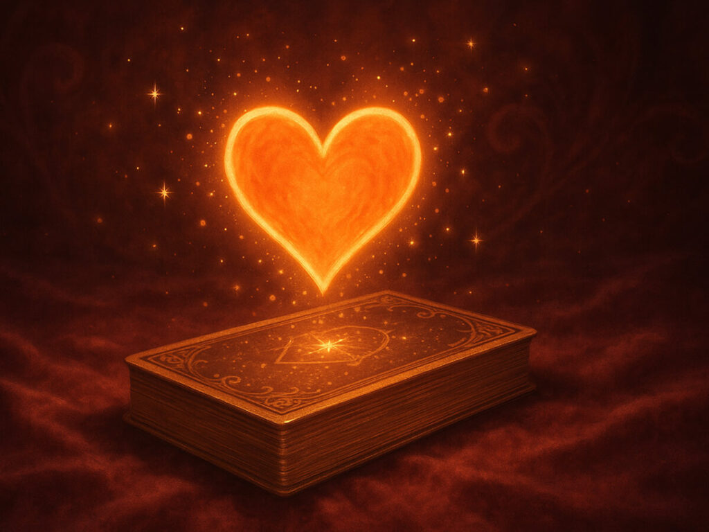a book with a heart on it