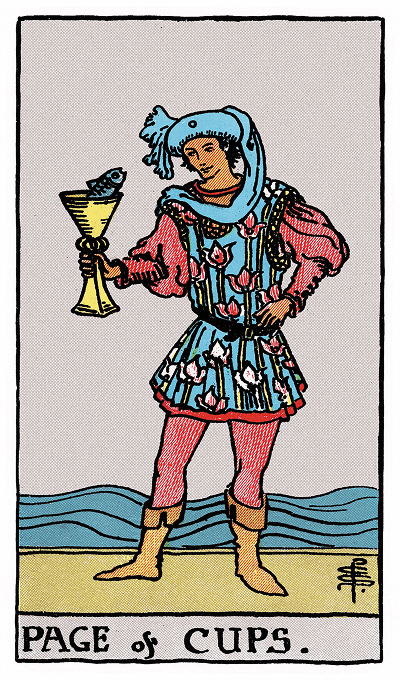 page of cups tarot card