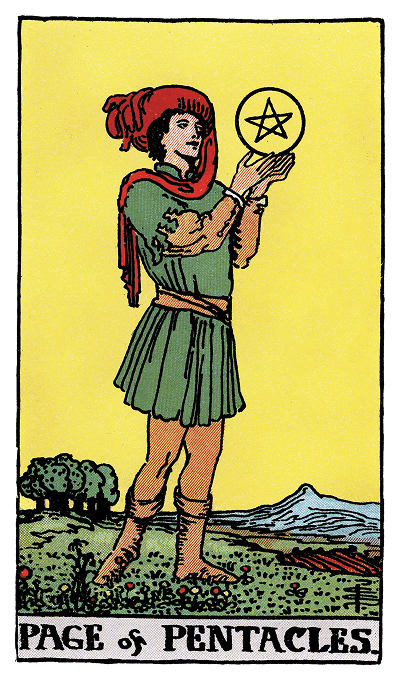 page of pentacles tarot card