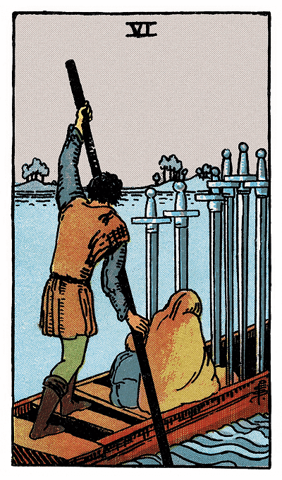 six of swords tarot card