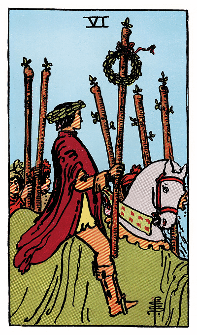 six of wands tarot card