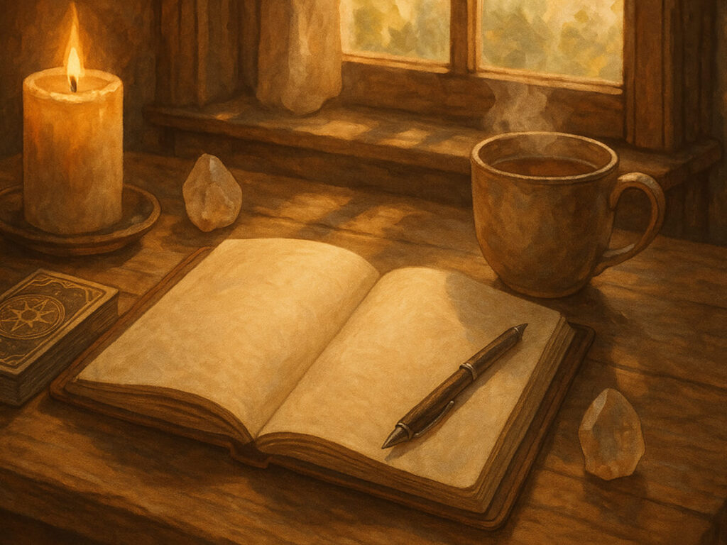a book and pen on a table