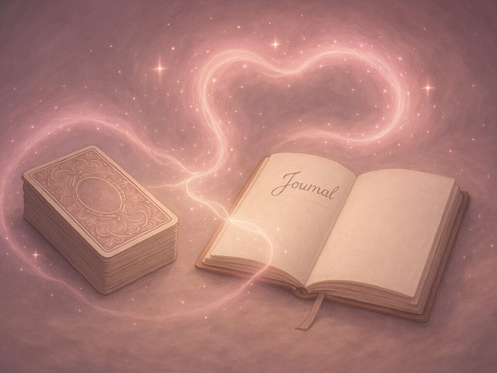 a book and a card