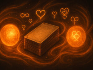 a deck of cards and symbols