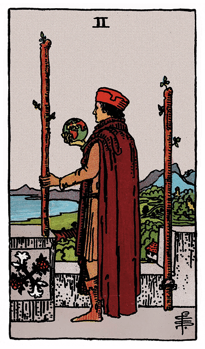 two of wands tarot card