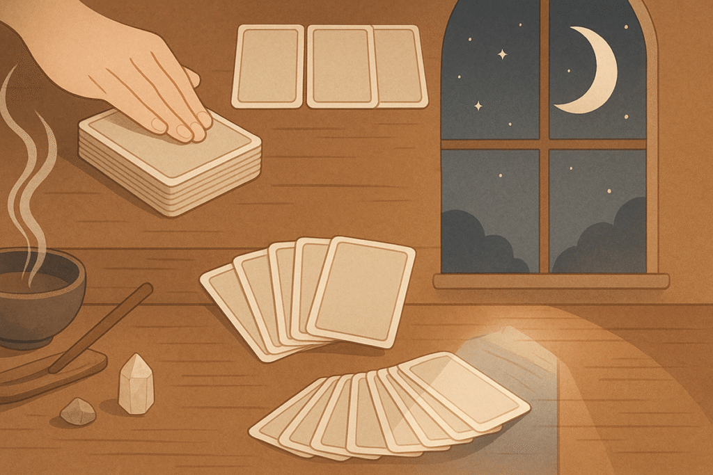 Cleansing tarot card deck