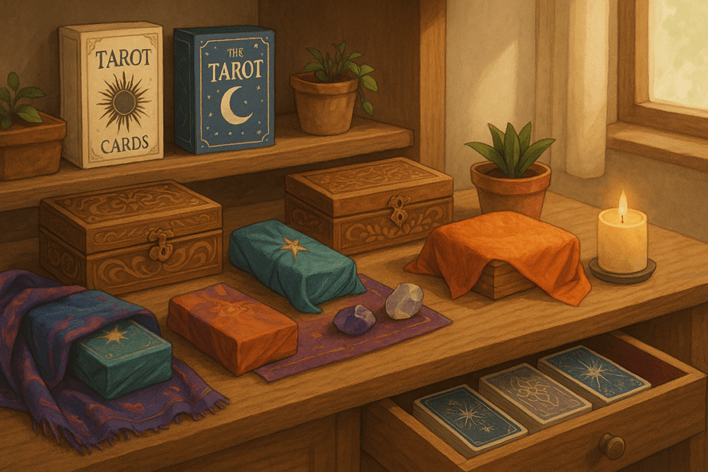 ways to store tarot decks