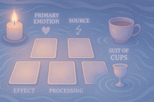 Tarot spread for emotional exploration.