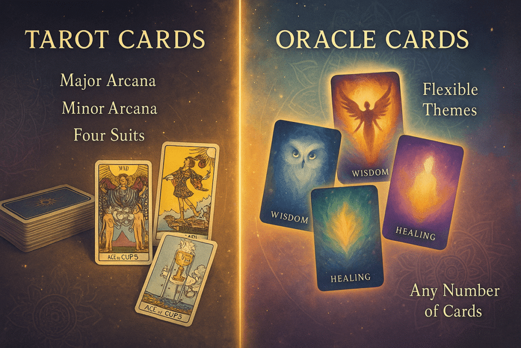 tarot vs. oracle cards comparison