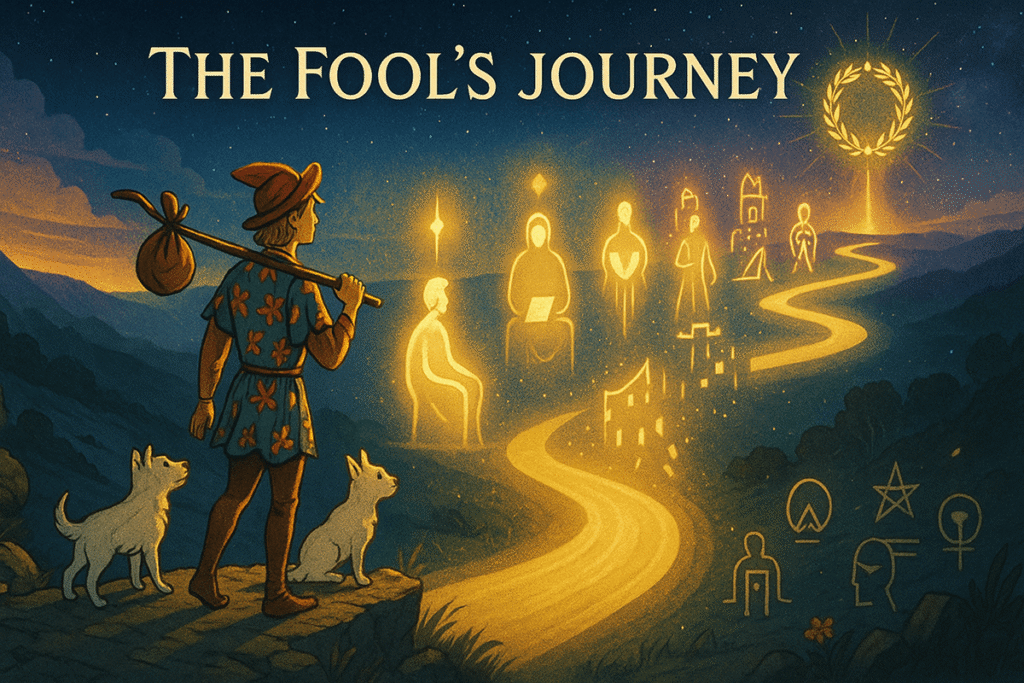 A journey through symbolic tarot imagery.
