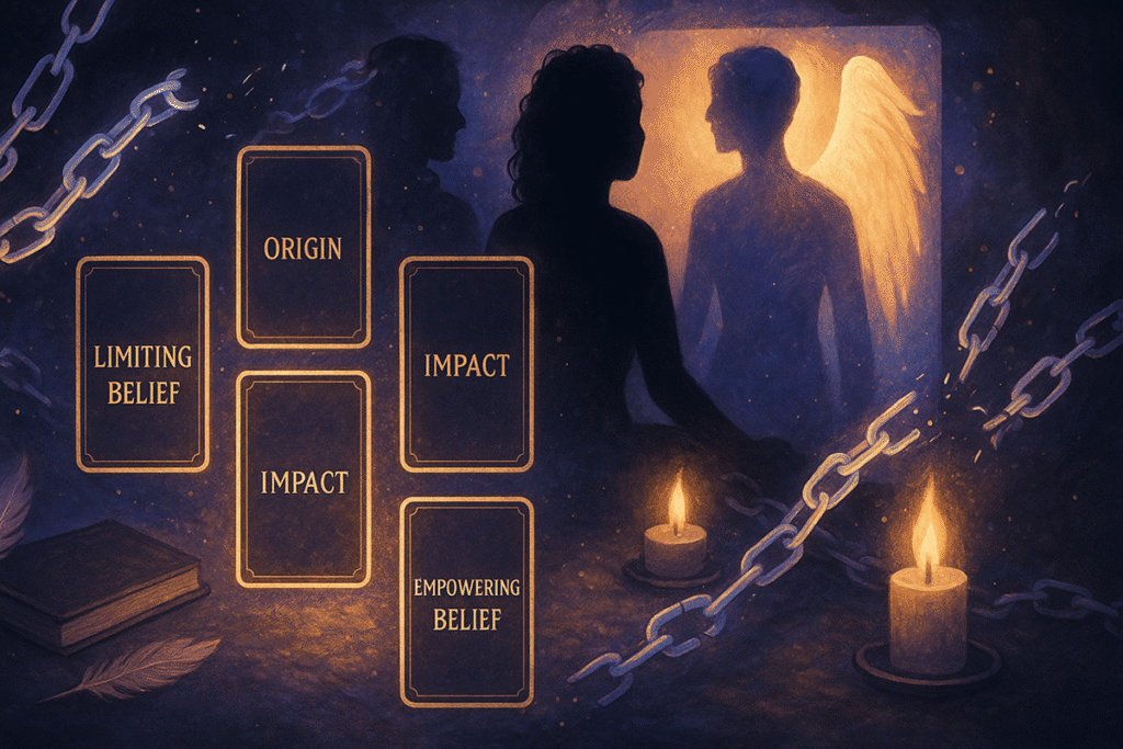 Tarot cards exploring limiting beliefs.