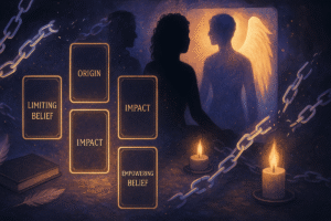 Tarot cards exploring limiting beliefs.